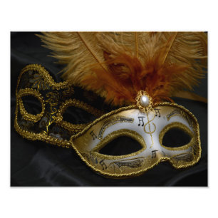 Impression Photo Masquerade de Gold Carnival Ventian