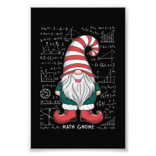 Impression Photo Math Gnome Groupe de jumelage de famille Noël