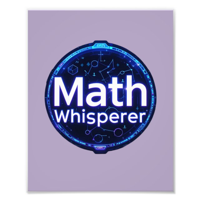 Impression Photo Math Teacher Math Whisperer (Devant)