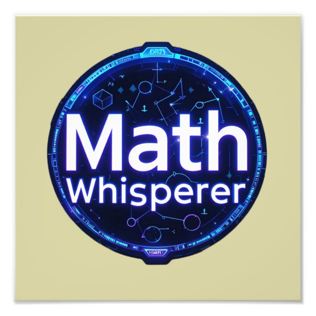 Impression Photo Math Teacher Math Whisperer (Devant)