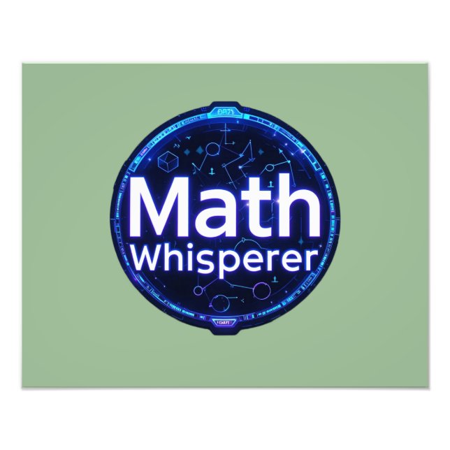 Impression Photo Math Teacher Math Whisperer (Devant)