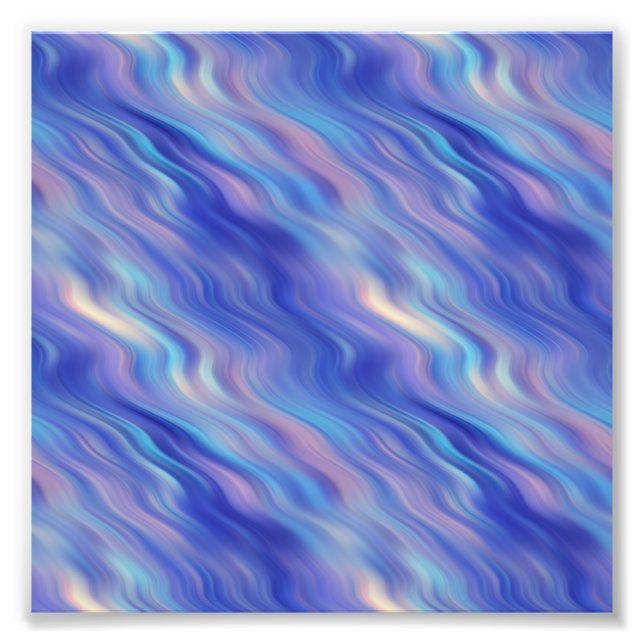 Impression Photo Matin Glory Blue Wavy Texture (Devant)