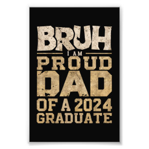 Impression Photo Mec je suis un papa fier d'un diplômé de 2024