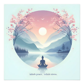 Impression Photo Méditation nature apaisante