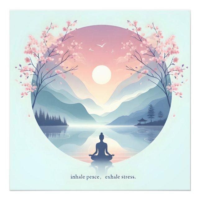 Impression Photo Méditation nature apaisante (Devant)