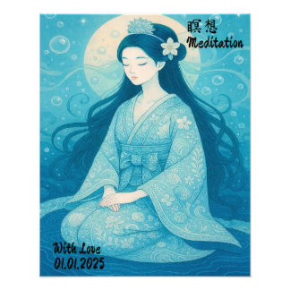 Impression Photo Méditation Zen esthétique personnalisée Art Minuti