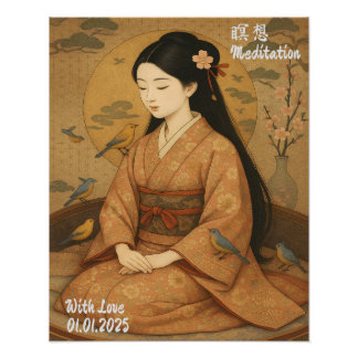 Impression Photo Méditation Zen esthétique personnalisée Art Minuti