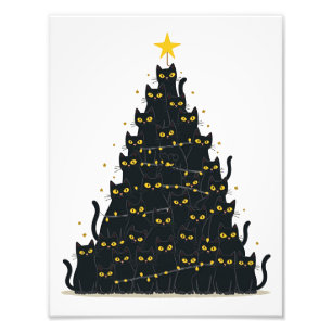 Impression Photo Meowny Christmas Joyeux Noël Catmas