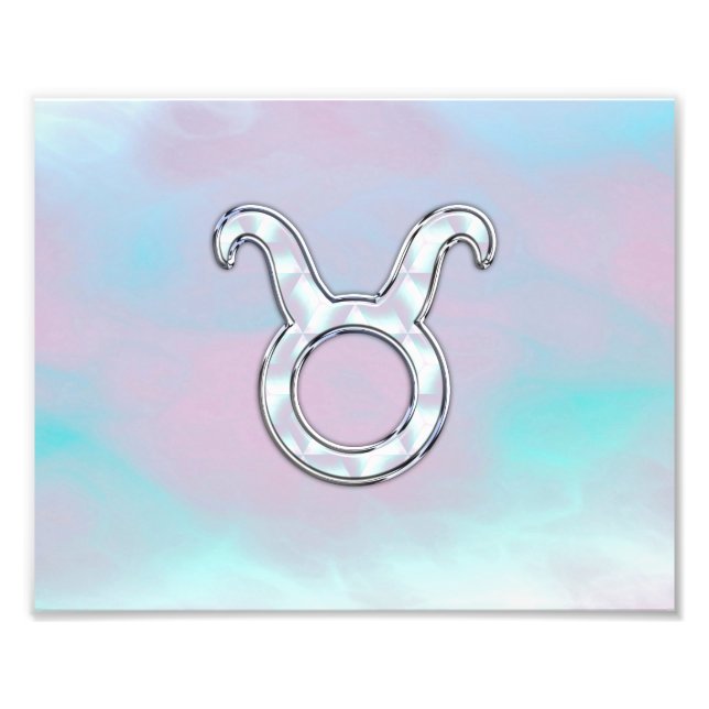 Impression Photo Mère de Pearl Taurus Zodiac Astrologie (Devant)