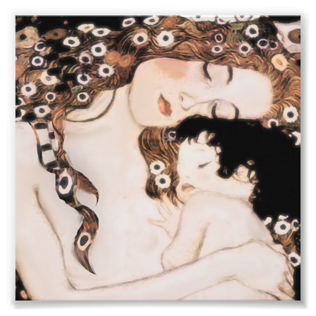 Impression Photo Mère et enfant Gustav Klimt (Devant)