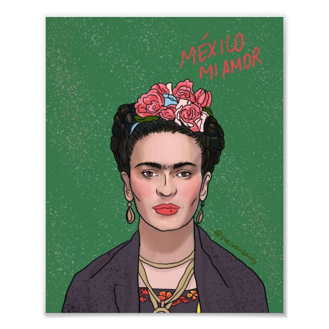 Impression Photo Mexico mi amor - Frida Kahlo (Devant)