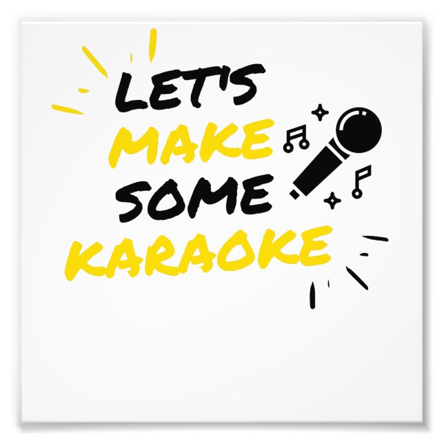 Impression Photo Microphone Karaoke (Devant)
