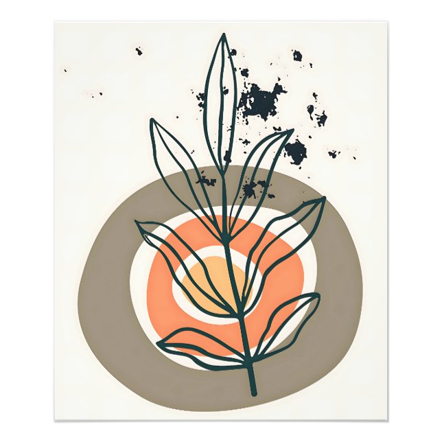 Impression Photo minimalis botanique Abstrait (Devant)