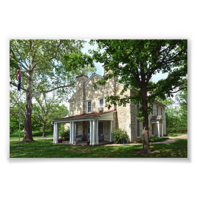 Impression Photo Mission Kaw, Council Grove, Kansas (Devant)