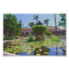 Impression Photo Mission San Juan Capistrano Water Lilies, Calif