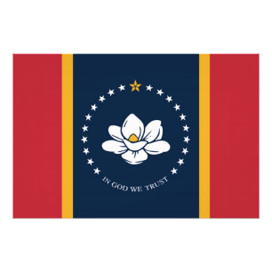 Impression Photo mississippi nouveau drapeau américain amérique mag