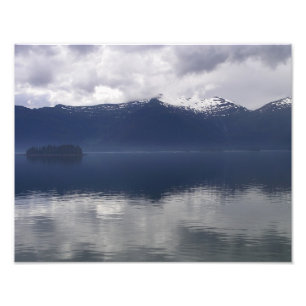 Impression Photo Misty Alaskan Sea dans les tons bleu
