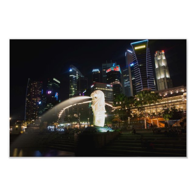 Impression Photo Mlion de Singapour sur Skyline (Devant)