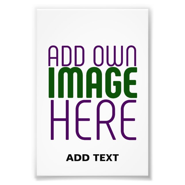 IMPRESSION PHOTO MODELE DE TEXTE D'IMAGE BLANC SIMPLE ÉDITABLE MODE (Devant)