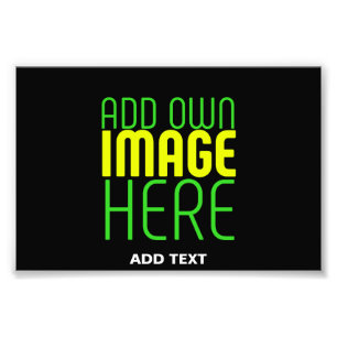 IMPRESSION PHOTO MODELE DE TEXTE D'IMAGE NOIRE SIMPLE ET MODIFIABLE