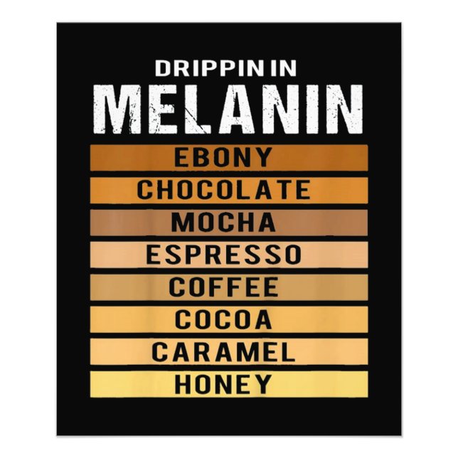 Impression Photo Mois de l'histoire noire Drippin Melanin (Devant)