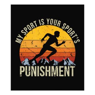 Impression Photo Mon Sport Est Votre Punition Sportive Cross Cou