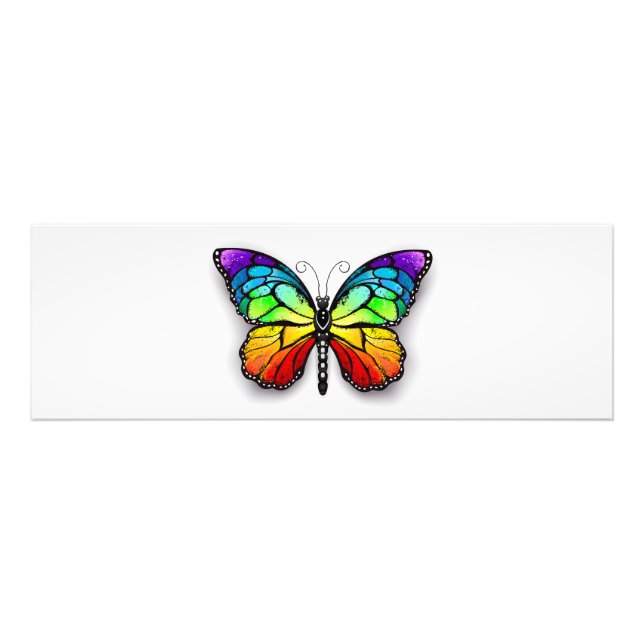 Impression Photo Monarque papillon arc-en-ciel (Devant)