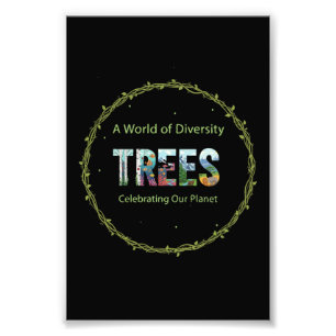 Impression Photo Monde de la diversité ARBRES Célébrons notre pla