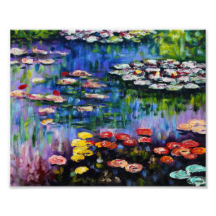 Impression Photo Monet Purple Water Liliers Imprimer