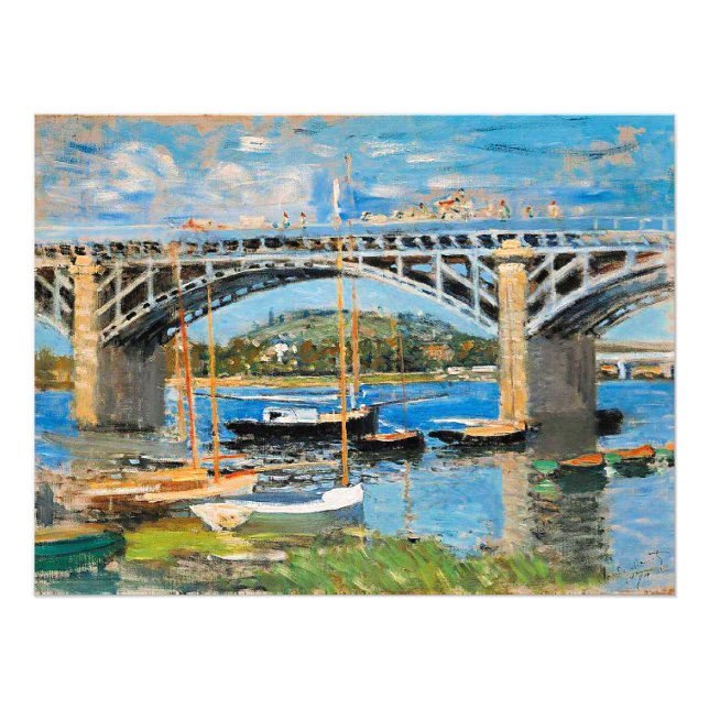 Impression Photo Monet - The Bridge over the Seine, (Devant)