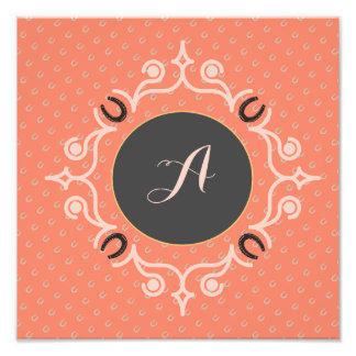 Impression Photo Monogramme équestre