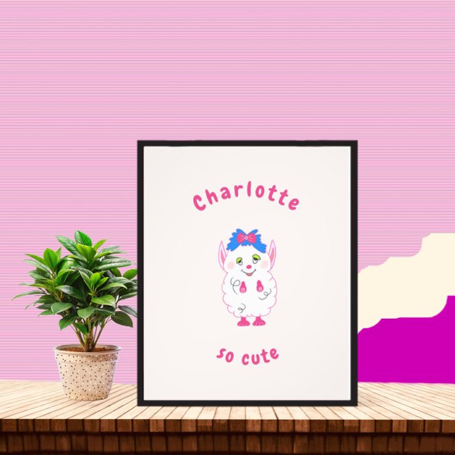 Impression Photo Monstre blanc mignon (Créateur téléchargé)