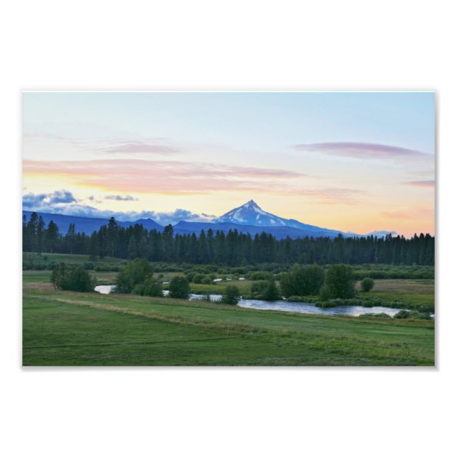 Impression Photo Mont Jefferson, Volcan de l'Oregon (Devant)