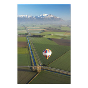 Impression Photo Montgolfière, près de Methven, Canterbury