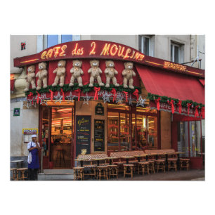 Impression Photo Montmartre Amelie Café des 2 Moulins Paris -