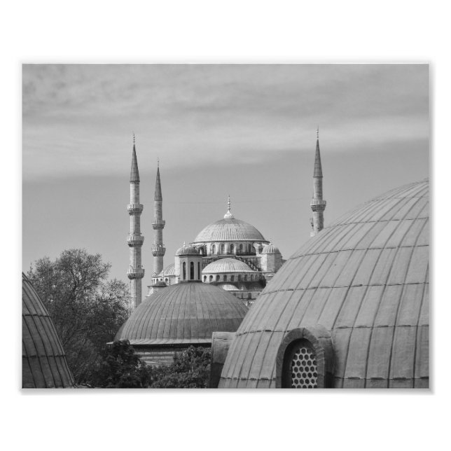 Impression Photo Mosquée Bleue, Istanbul, Turquie (Devant)