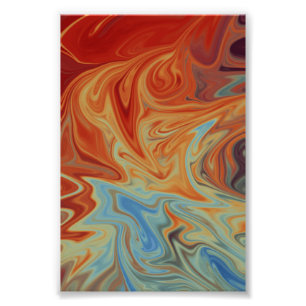 Impression Photo Motif abstrait fluide