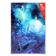 Motif Batik Bleu Abstrait