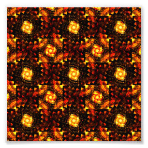 Impression Photo Motif d'art abstrait élégant boho moderne or #506