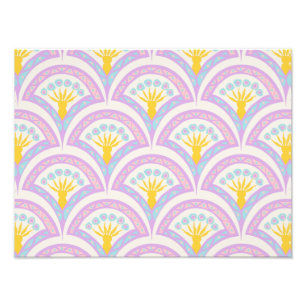 Impression Photo Motif de coquille de couleur pastel