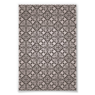Impression Photo Motif de papier peint floral détaillé