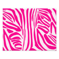 Motif imprimé zèbre rose