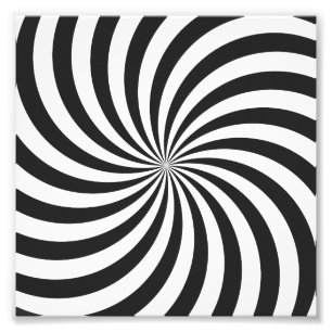 Impression Photo Motif noir et blanc de remous