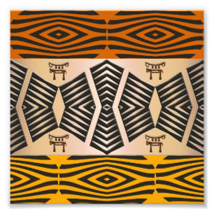 Impression Photo motif tribal africain ethnique