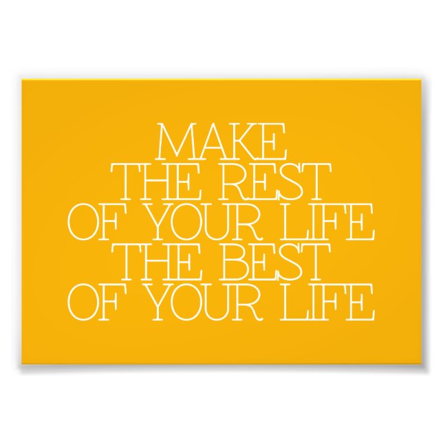 Impression Photo Motivation, inspiration, mots de sagesse citent. (Devant)