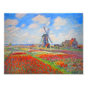 Impression Photo Moulin à vin Monet Tulips