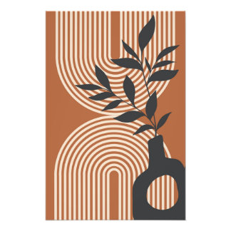 Impression Photo Mur minimaliste moderne de style boho