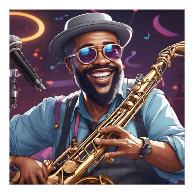 Impression Photo musiciens de jazz (Devant)