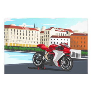 Impression Photo MV Agusta Superveloce à Venise