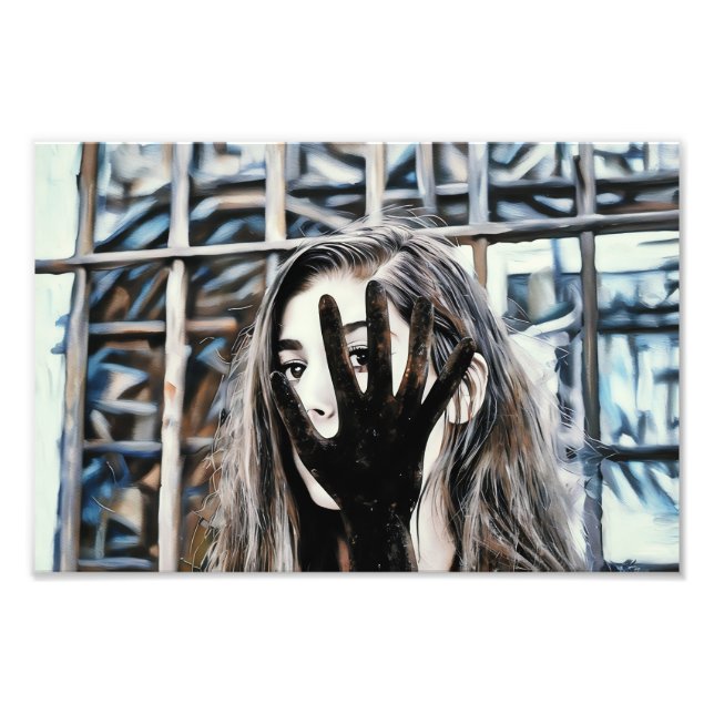 Impression Photo Mystère et expression avec un accent visuel unique (Devant)